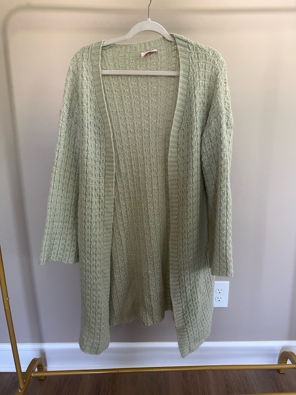 Pink Lily Sage Open-Front Knit Cardigan